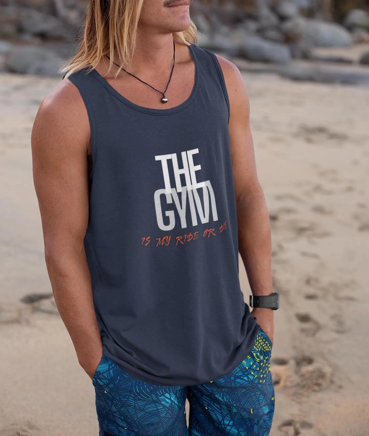 Men's Gym Tank Top Workout Sleeveless Shirt Fitness